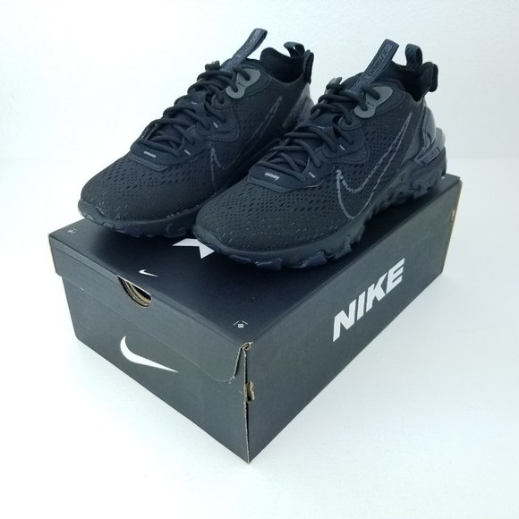 Nike React Vision Men's Running Shoes D/MS/X Triple Black CD4373 004 Sizes 9-13 - Picture 8 of 8